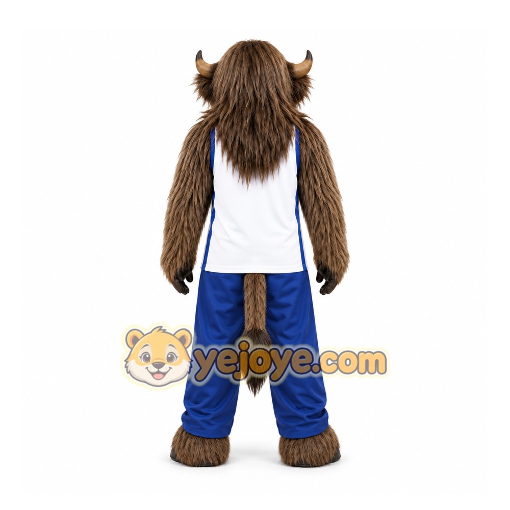 Brown Buffalo Mascot Costume for Events and Promotions