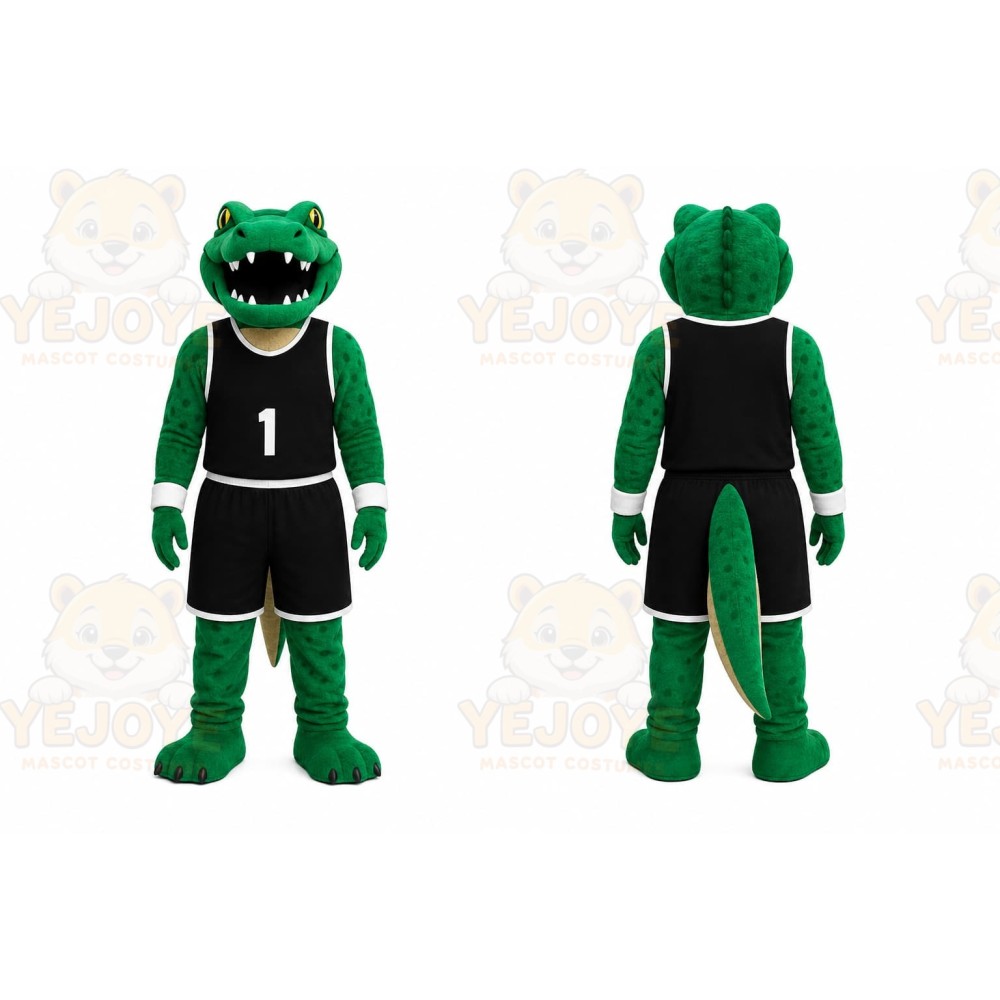 Green Alligator Mascot Costume for Events and Promotions