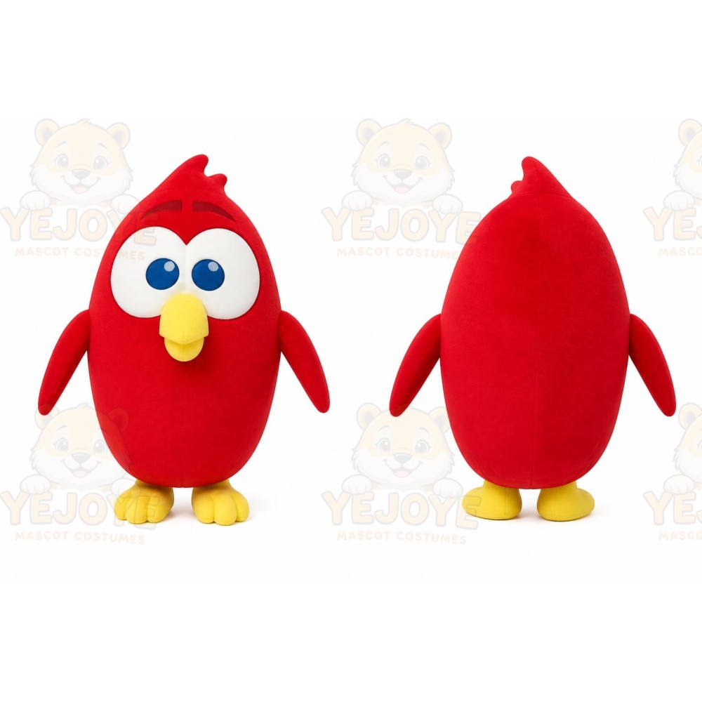 Red Bird Mascot Costume for Events and Promotions