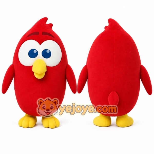 Red Bird Mascot Costume for Events and Promotions