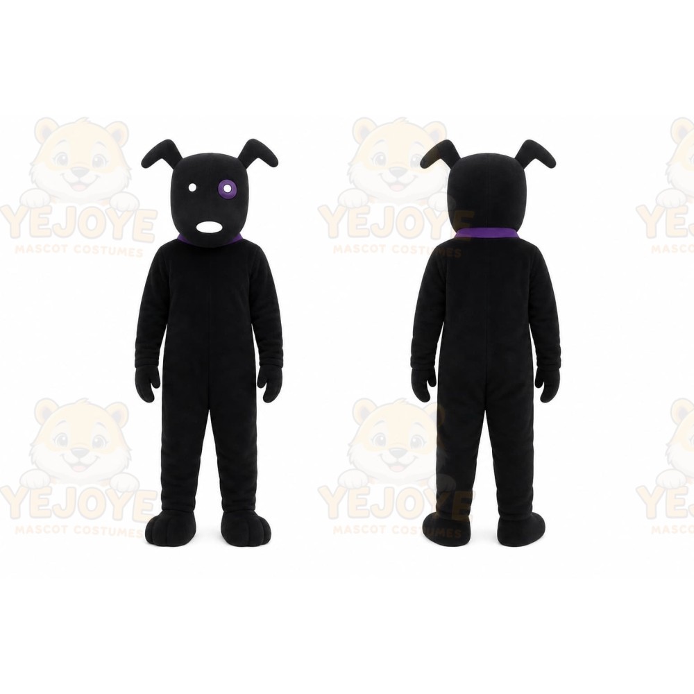 Black Dog Mascot Costume for Events and Promotions