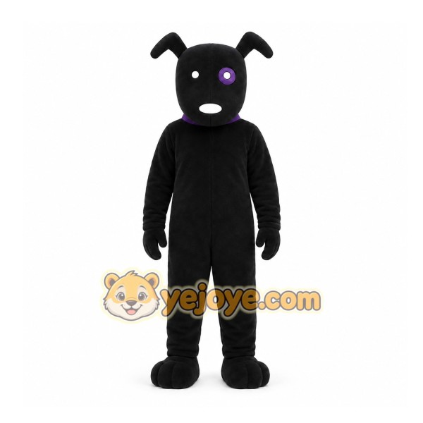 Black Dog Mascot Costume for Events and Promotions