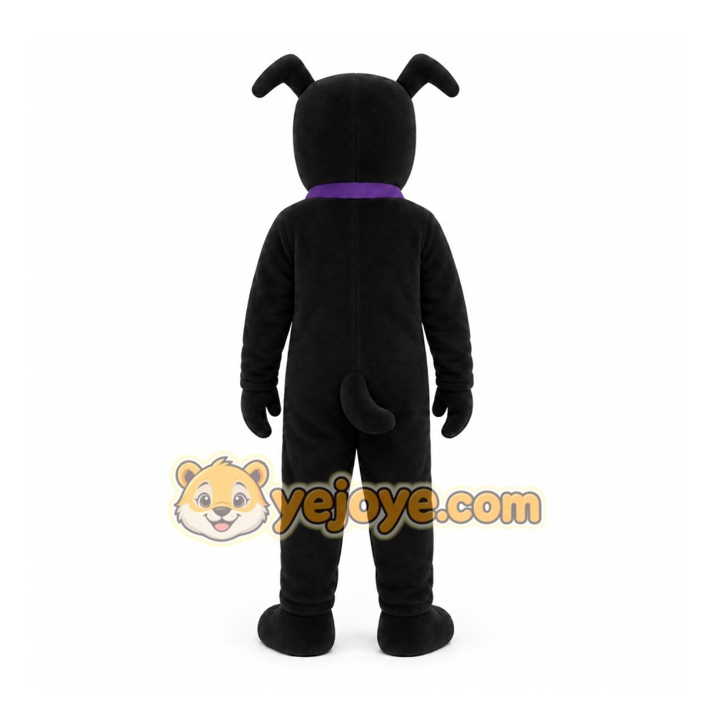 Black Dog Mascot Costume for Events and Promotions
