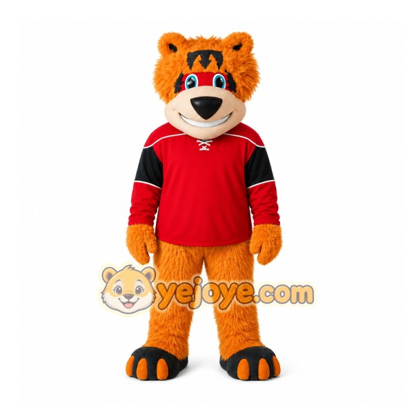 Orange Tiger Mascot Costume for Events and Promotions