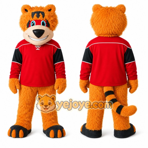 Orange Tiger Mascot Costume for Events and Promotions