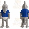 Gray Dolphin Mascot Costume for Sports Events