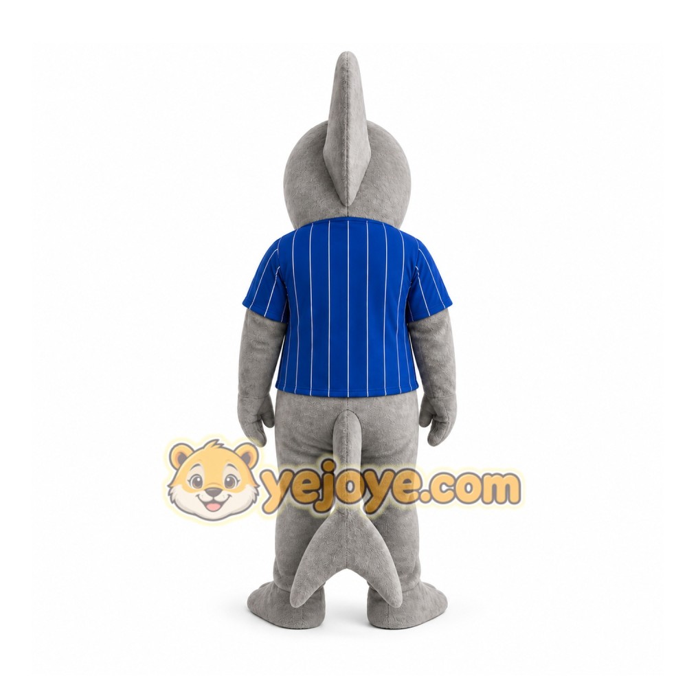 Gray Dolphin Mascot Costume for Sports Events Gray Dolphin Mascot Costume for Sports Events