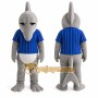 Gray Dolphin Mascot Costume for Sports Events