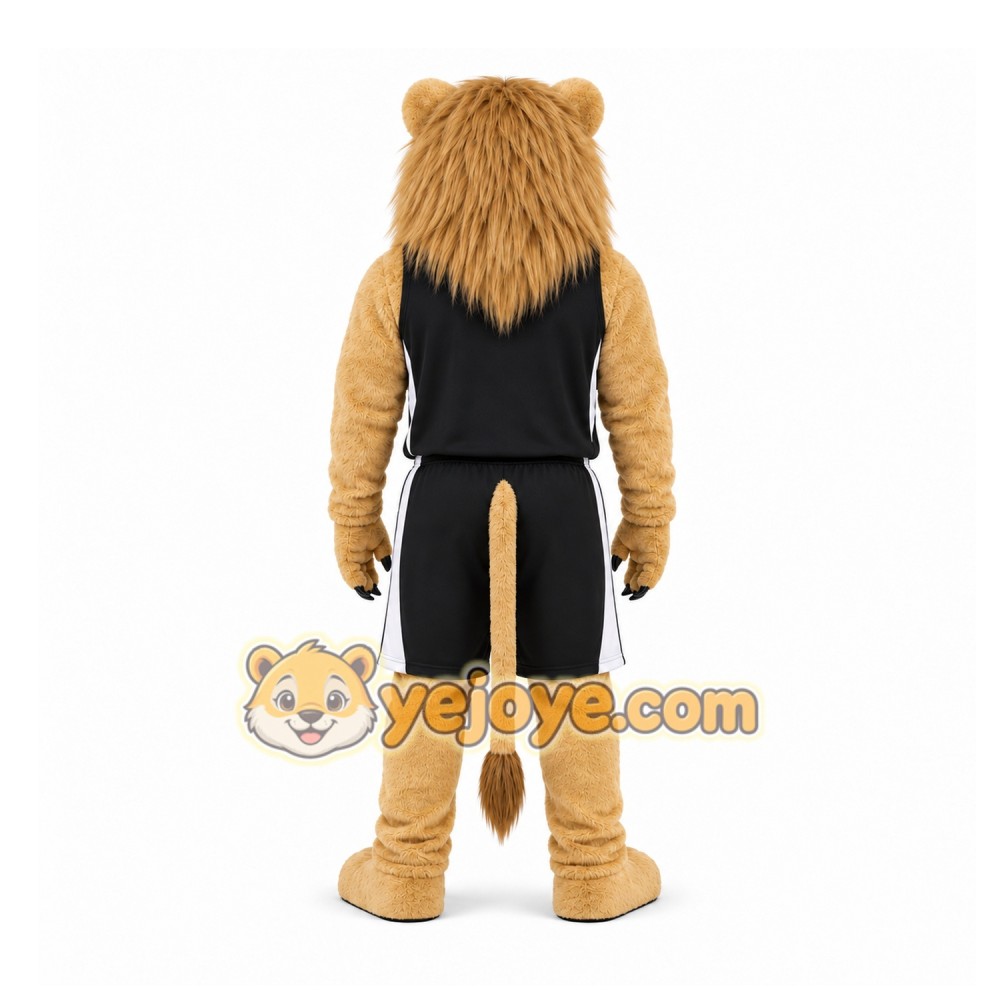 Tan Lion Mascot Costume for Sports Events Tan Lion Mascot Costume for Sports Events