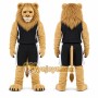 Tan Lion Mascot Costume for Sports Events