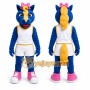 Blue Horse Mascot Costume for School Events