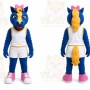 Blue Horse Mascot Costume for School Events