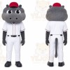 Gray Hippopotamus Mascot Costume for Sports Events