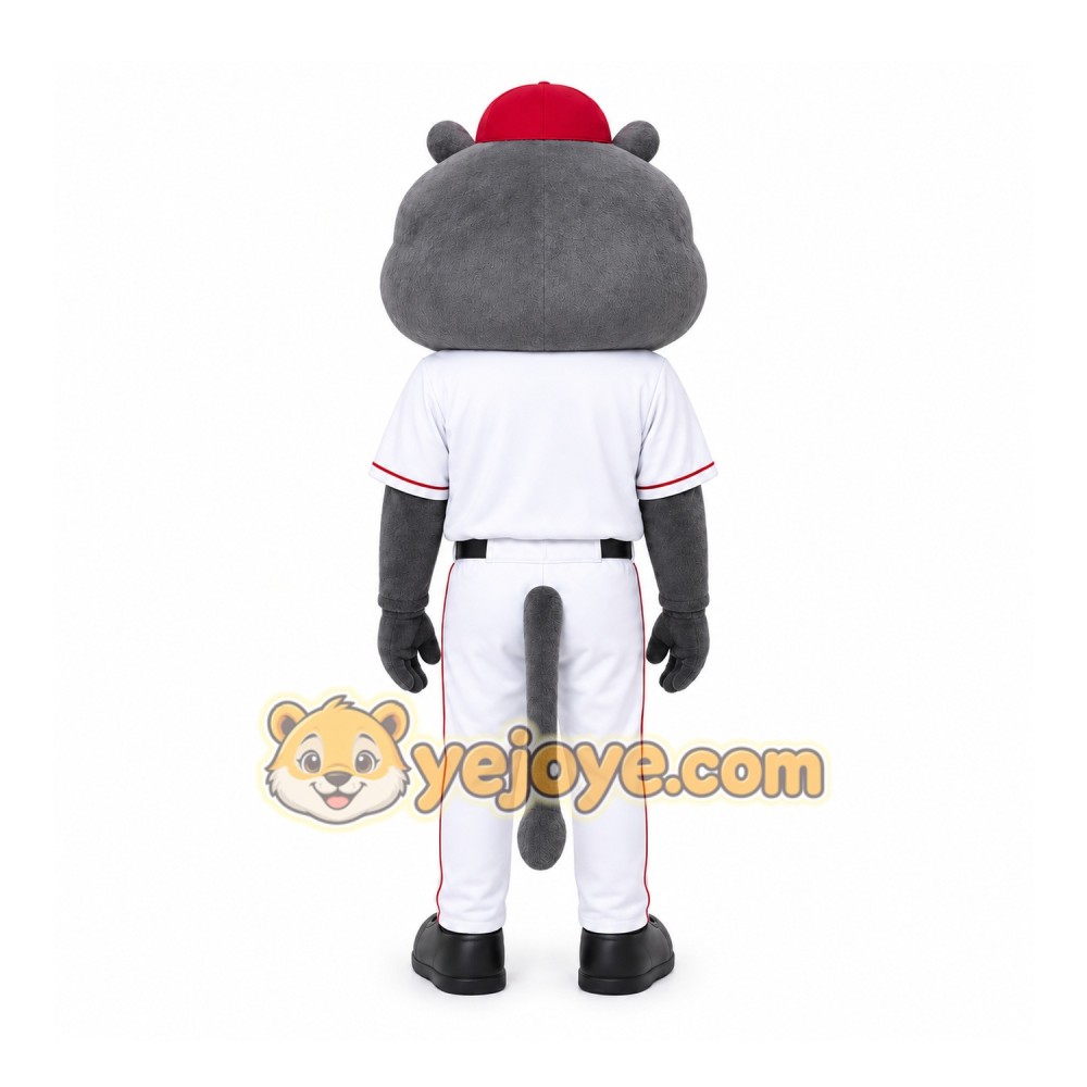 Gray Hippopotamus Mascot Costume for Sports Events Gray Hippopotamus Mascot Costume for Sports Events
