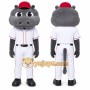 Gray Hippopotamus Mascot Costume for Sports Events
