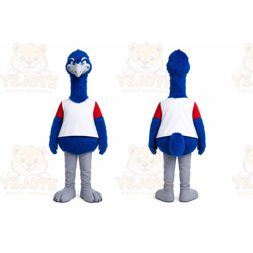Blue Bird Mascot Costume for Sports Events