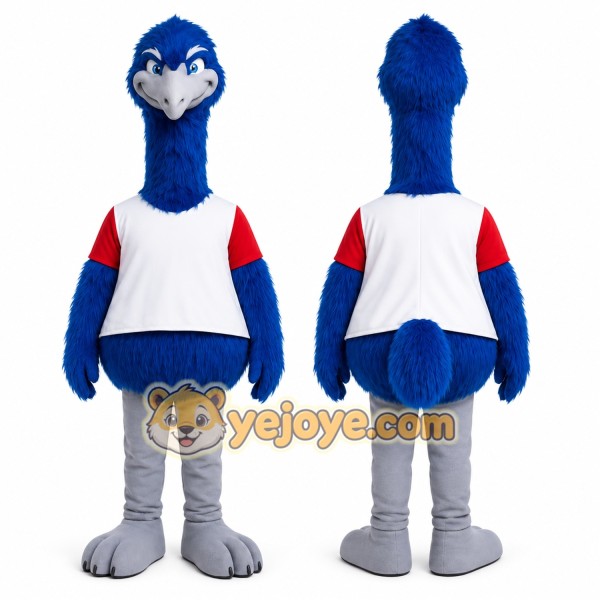 Blue Bird Mascot Costume for Sports Events