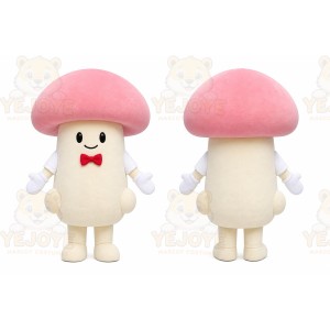 White Mushroom Mascot Costume for Children's Events