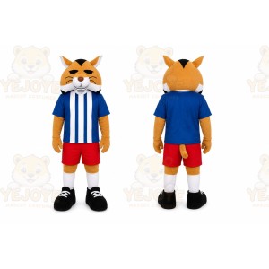 Orange Cat Mascot Costume for Sports Events