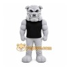 Gray Bulldog Mascot Costume for Sports Events Gray Bulldog Mascot Costume for Sports Events