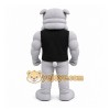 Gray Bulldog Mascot Costume for Sports Events Gray Bulldog Mascot Costume for Sports Events
