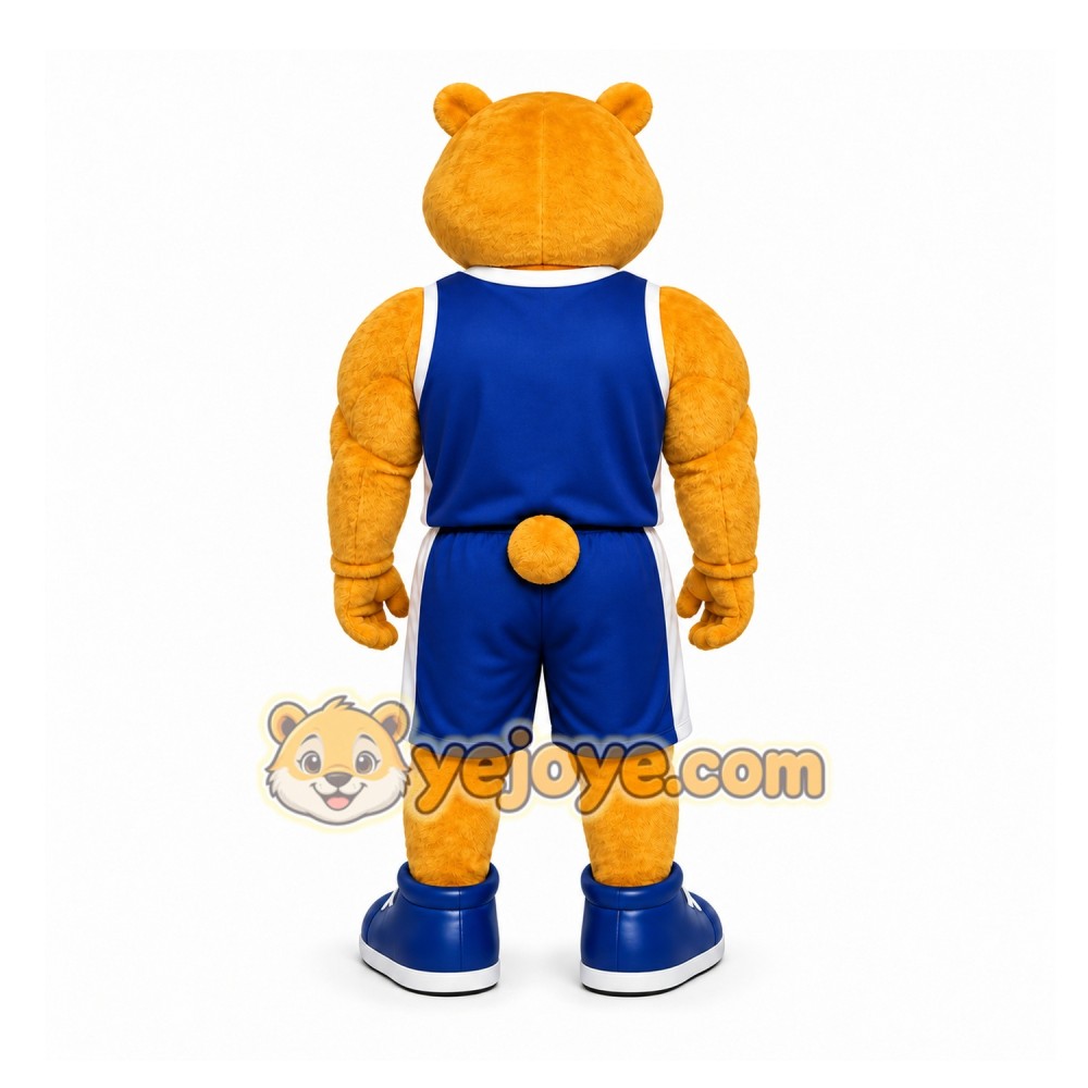 Yellow Bear Mascot Costume for Sports Events Yellow Bear Mascot Costume for Sports Events