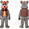 Gray Mouse Mascot Costume for Restaurant Promotions