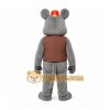 Gray Mouse Mascot Costume for Restaurant Promotions