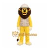 Yellow Lion Mascot Costume for Children's Events
