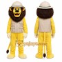 Yellow Lion Mascot Costume for Children's Events