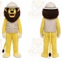 Yellow Lion Mascot Costume for Children's Events