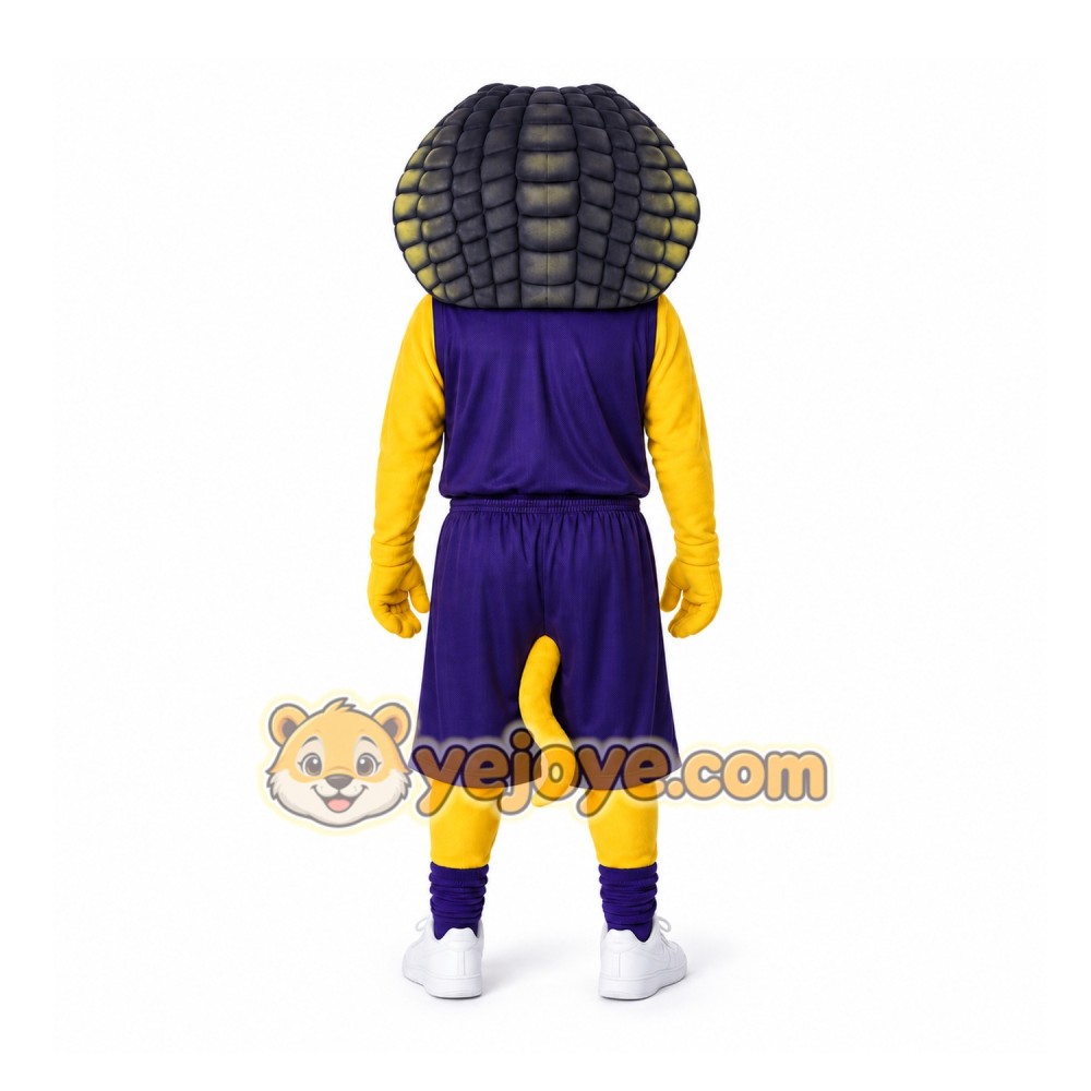 Yellow Cobra Mascot Costume for Sports Events Yellow Cobra Mascot Costume for Sports Events