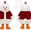 White Chicken Mascot Costume for Holiday Events