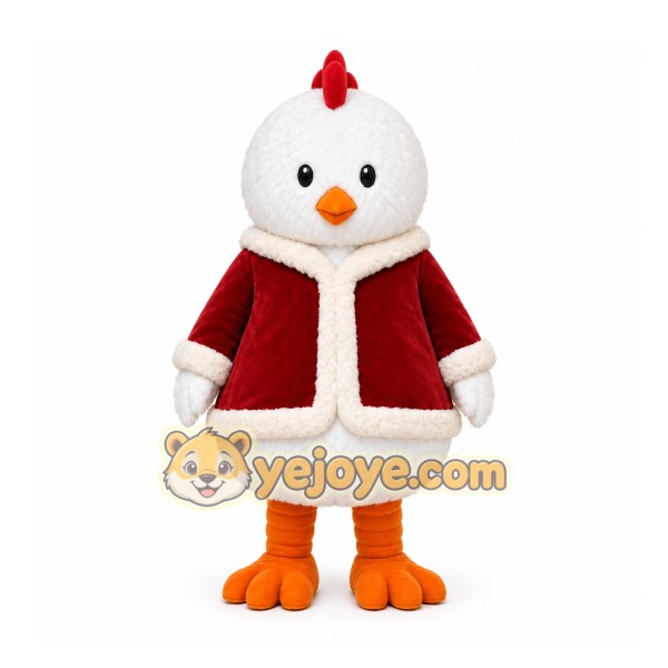 White Chicken Mascot Costume for Holiday Events White Chicken Mascot Costume for Holiday Events