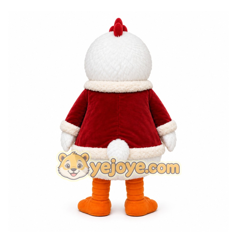 White Chicken Mascot Costume for Holiday Events White Chicken Mascot Costume for Holiday Events