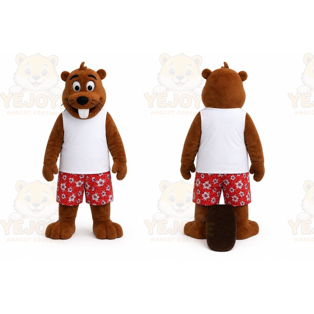 Brown Beaver Mascot Costume for Events and Promotions