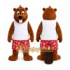 Brown Beaver Mascot Costume for Events and Promotions Brown Beaver Mascot Costume for Events and Promotions