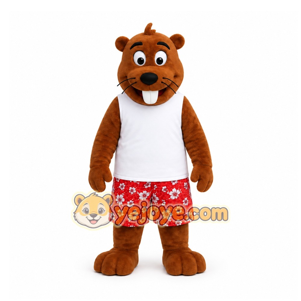 Brown Beaver Mascot Costume for Events and Promotions Brown Beaver Mascot Costume for Events and Promotions