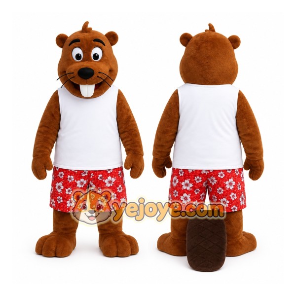 Brown Beaver Mascot Costume for Events and Promotions