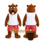 Brown Beaver Mascot Costume for Events and Promotions