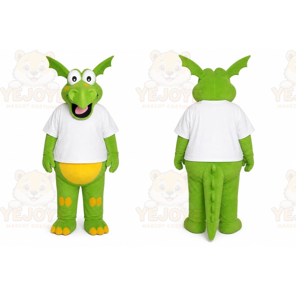 Green Dragon Mascot Costume for Children's Events