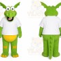 Green Dragon Mascot Costume for Children's Events