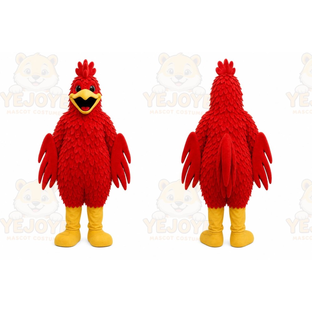 Red Bird Mascot Costume for Events and Promotions