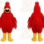 Red Bird Mascot Costume for Events and Promotions