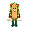 Green Sandwich Mascot Costume for Restaurant Promotions Green Sandwich Mascot Costume for Restaurant Promotions