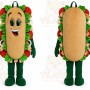 Green Sandwich Mascot Costume for Restaurant Promotions