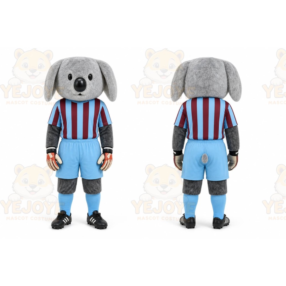 Gray koala Mascot Costume for Sports Events
