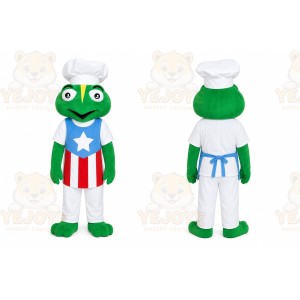 Green Frog Chef Mascot Costume for Restaurant Promotions