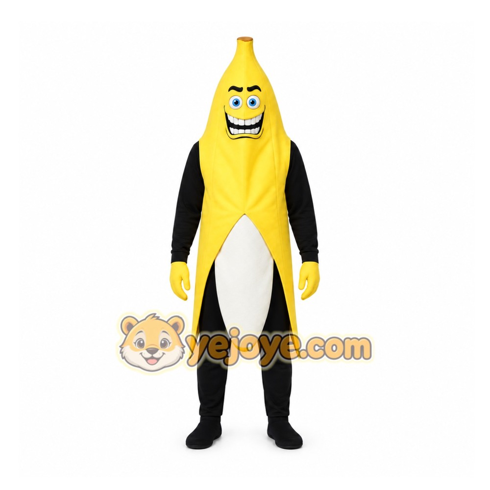 Yellow Banana Mascot Costume for Events and Promotions Yellow Banana Mascot Costume for Events and Promotions