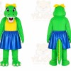 Green Alligator Mascot Costume for Children's Events